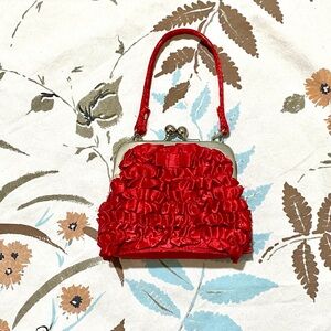 *3 for $15* Tiny Red Ruffle Purse❤️💋